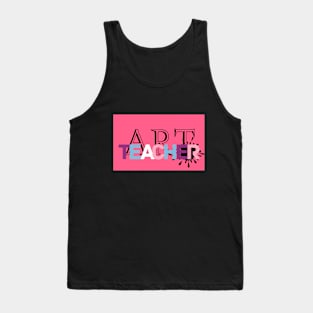 Art teacher in pink background Tank Top